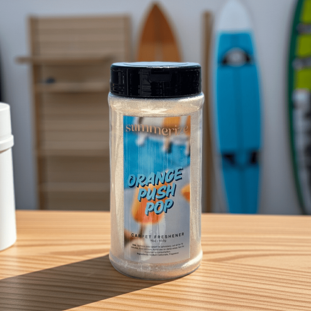 Orange Push Pop Carpet Freshener