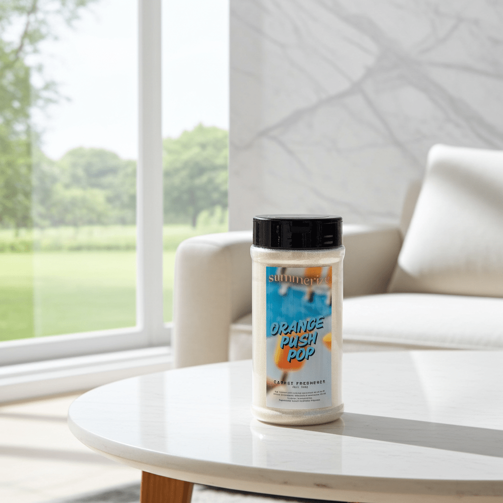 Orange Push Pop Carpet Freshener