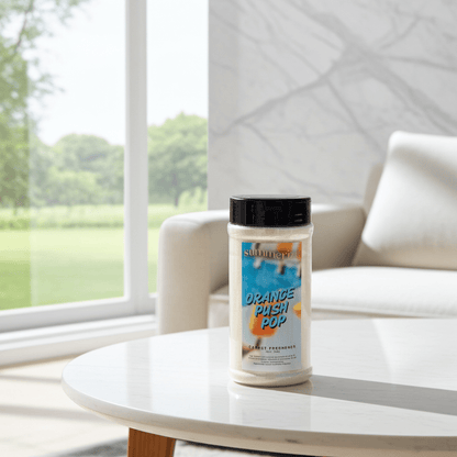 Orange Push Pop Carpet Freshener
