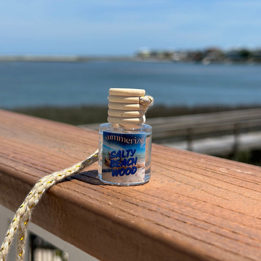 Salty Beach Wood Car Freshener